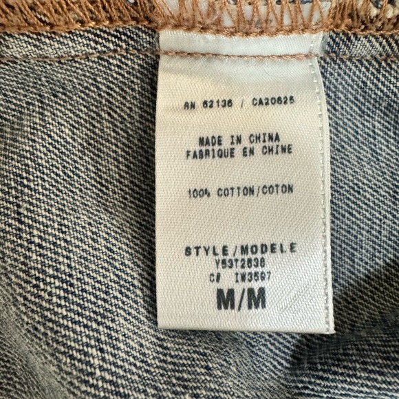 GUESS VTG Denim Button Down Blue Jean Jacket Women's Medium Y2K Classic Grunge - Picture 8 of 8